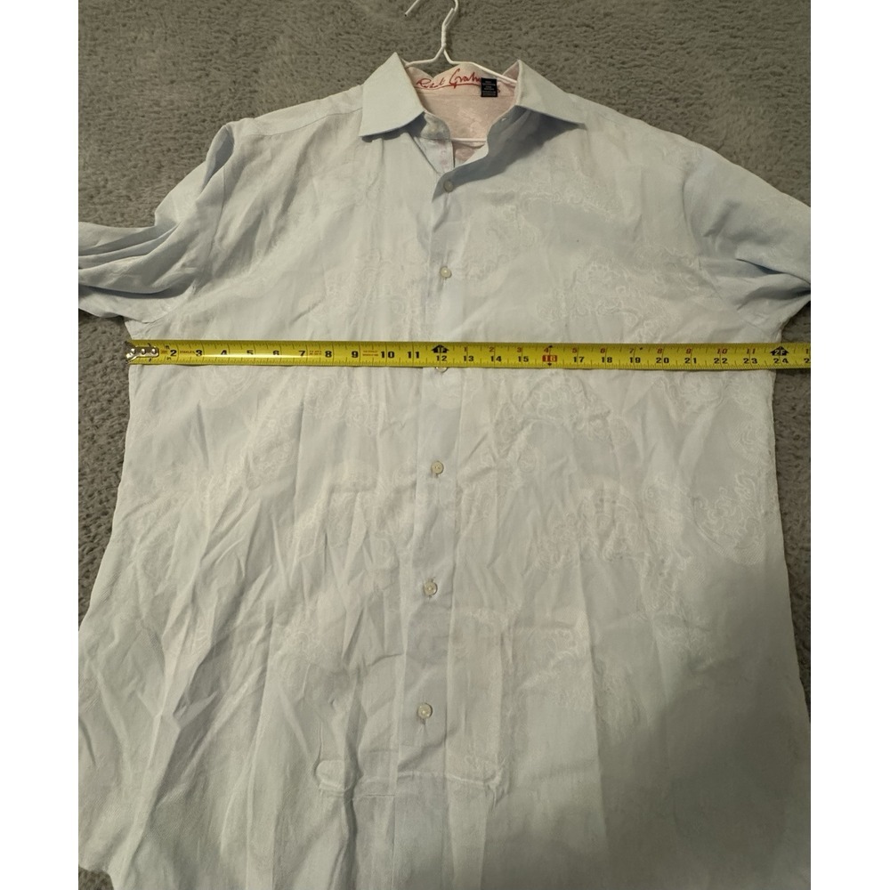 Robert Graham SZ L‎ Shirt & Contrast Cuff Button Down Dress Shirt - Picture 11 of 11